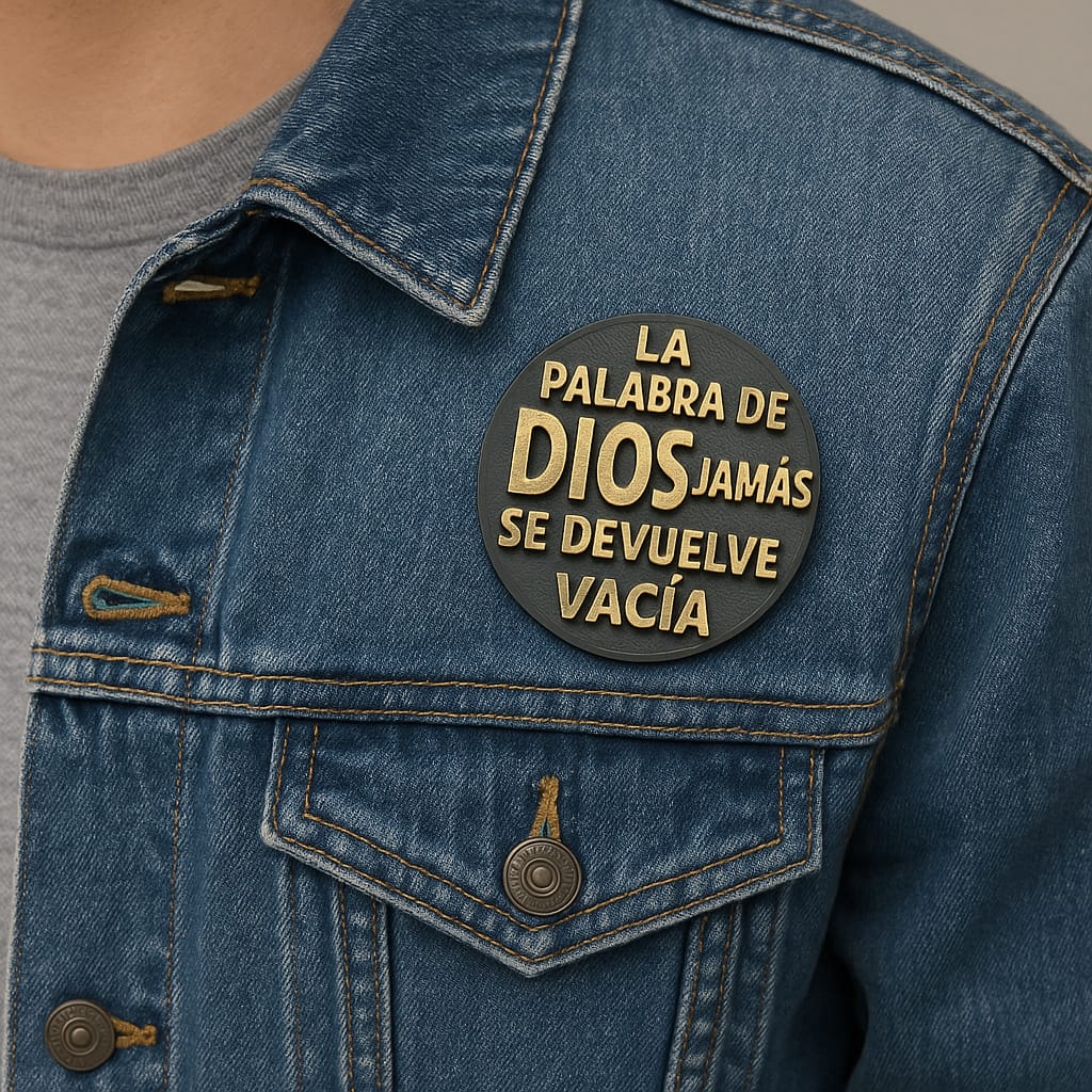 PIN - LA PALABRA DE DIOS JAMÁS SE DEVUELVE VACIA - Made in USA