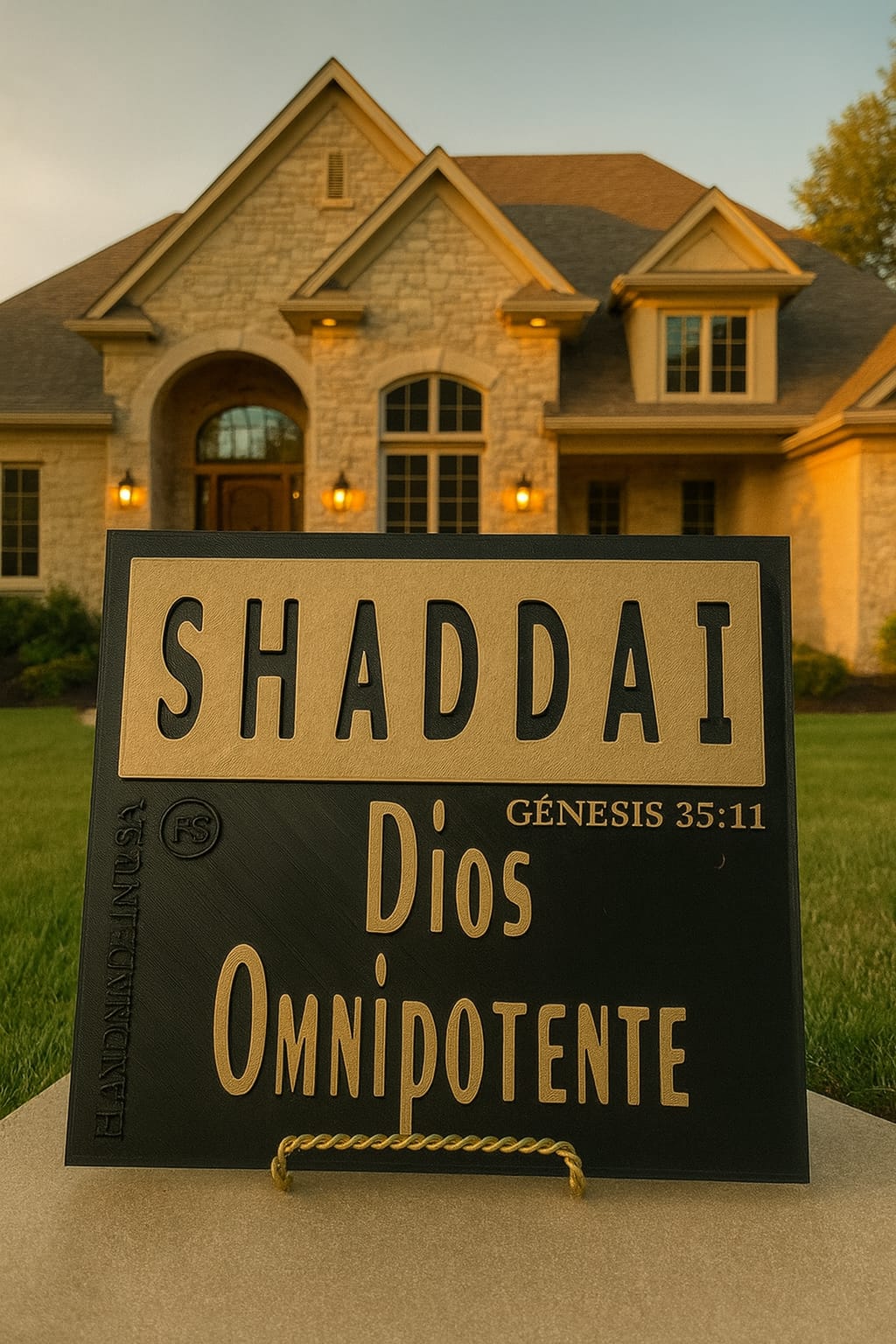 Placa: SHADDAI (DIOS OMNIPOTENTE) - Made in USA