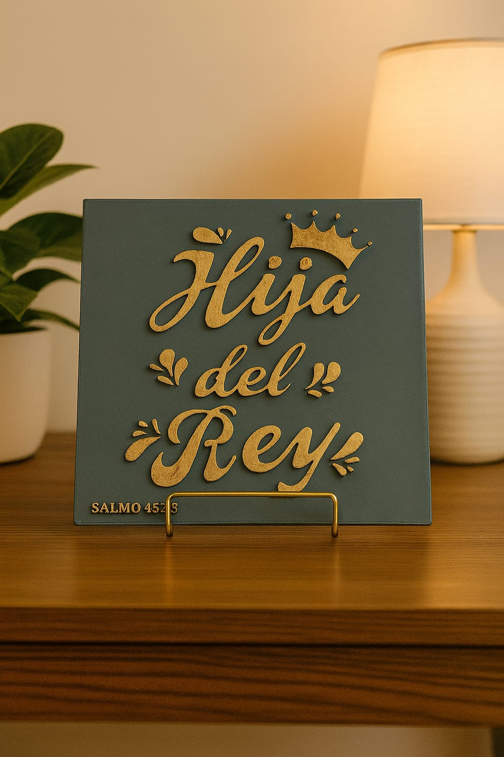 Placa: HIJA DEL REY - Made in USA