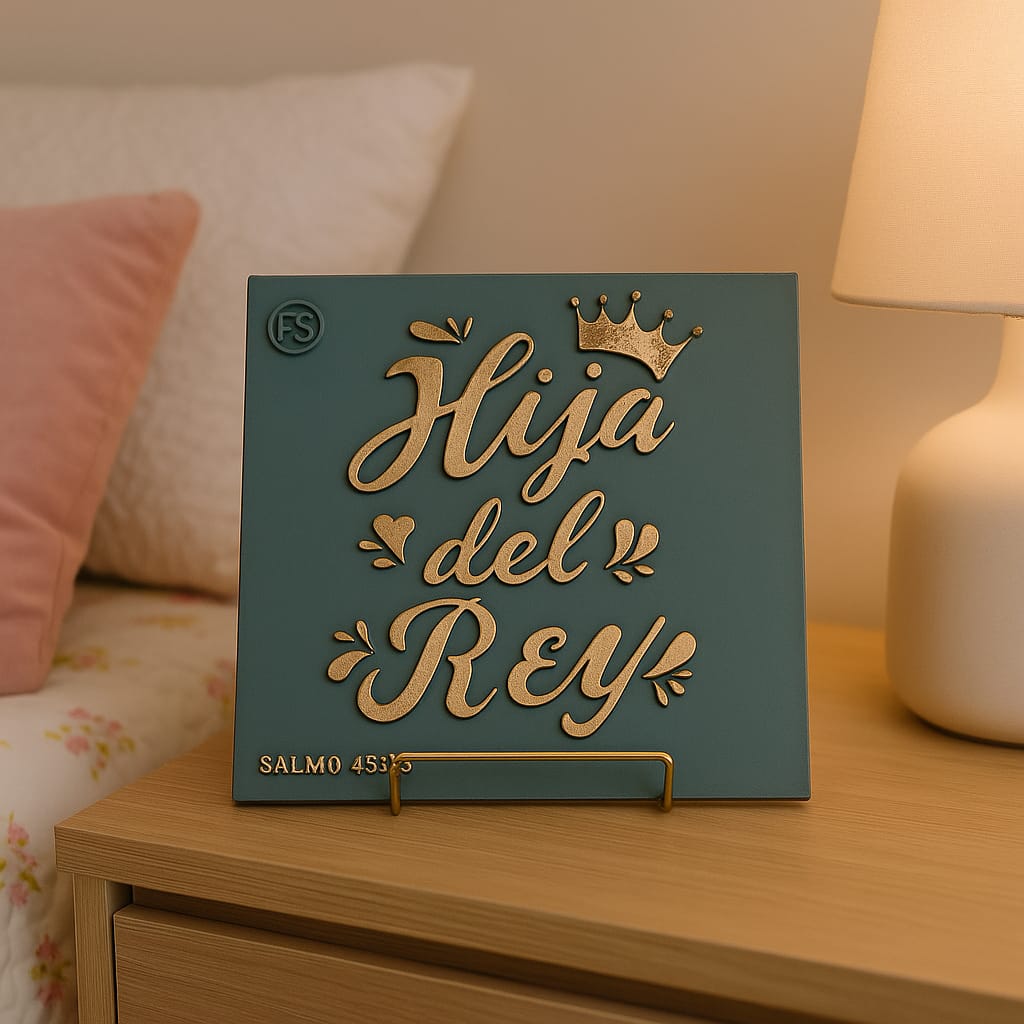 Placa: HIJA DEL REY - Made in USA