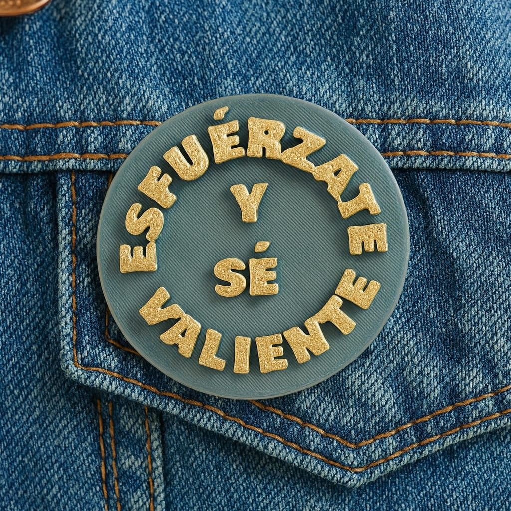 PIN: ESFUERZATE Y SE VALIENTE- Made in USA