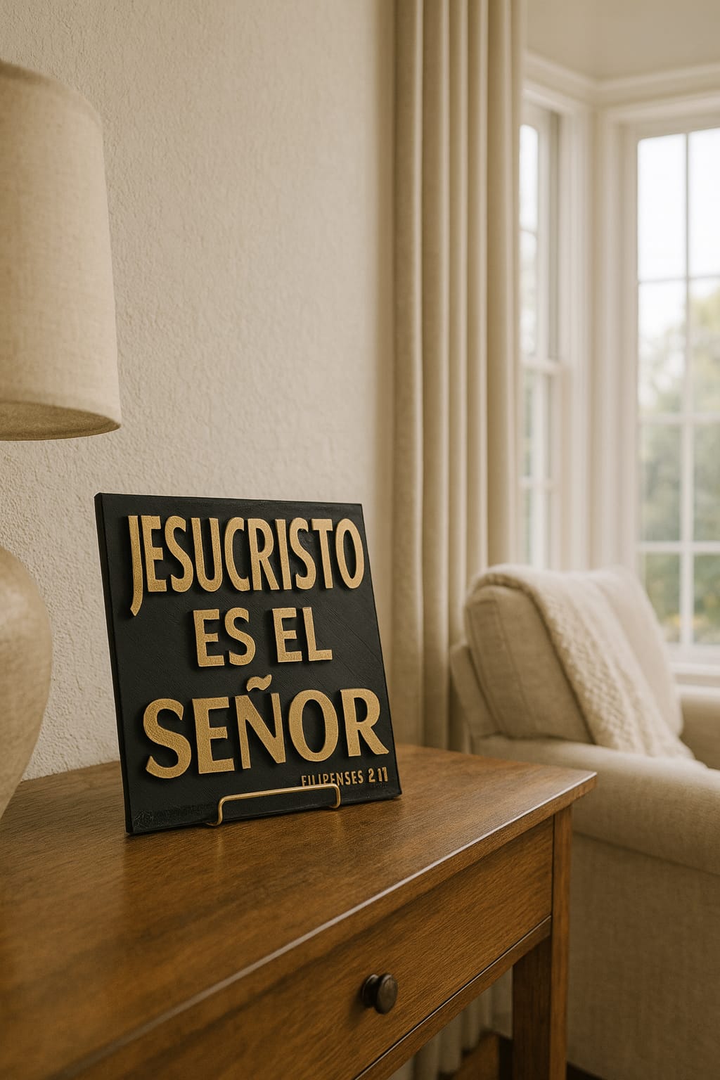 Placa: JESUCRISTO ES EL SEÑOR - Made in USA