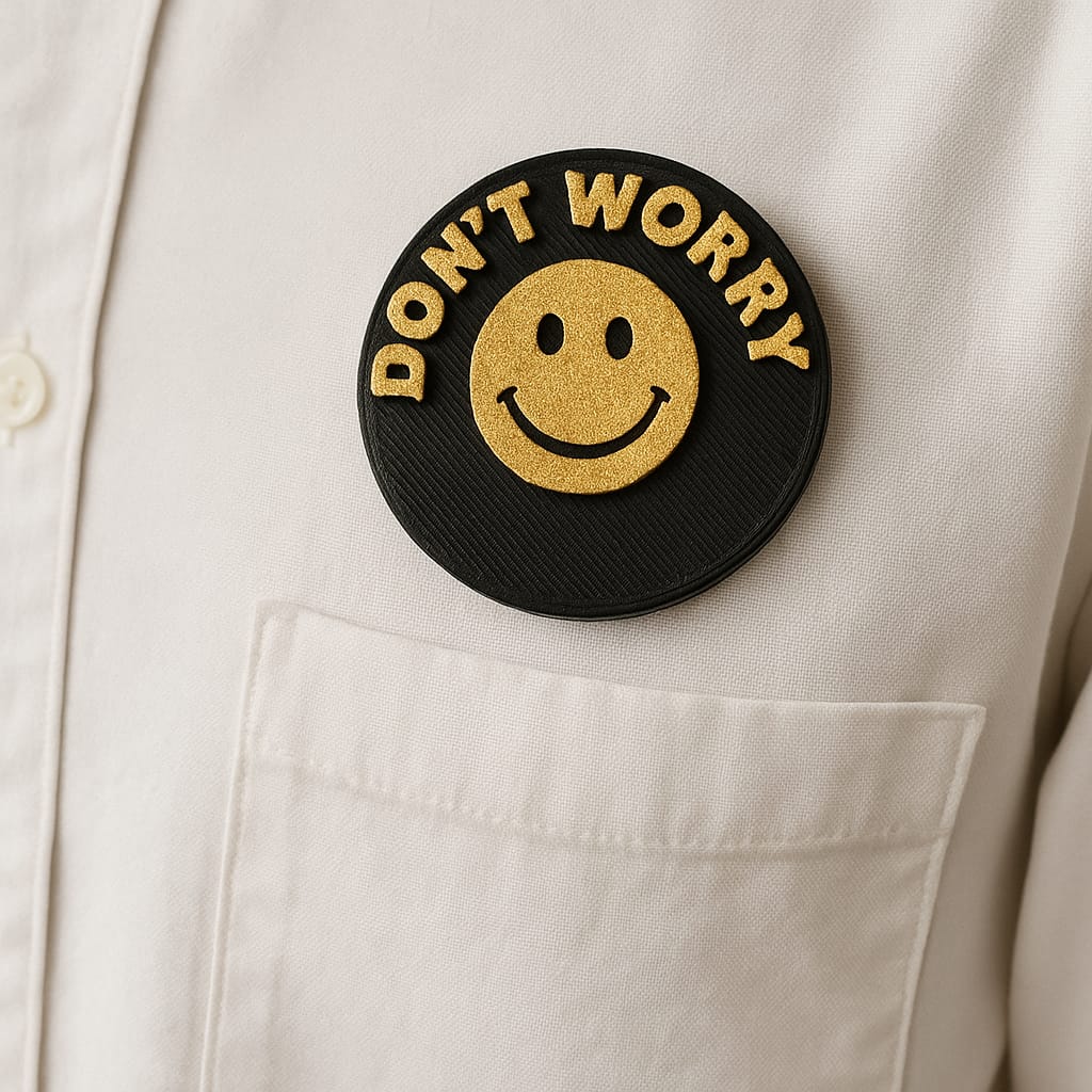 PIN - DON´T WORRY - Made in USA