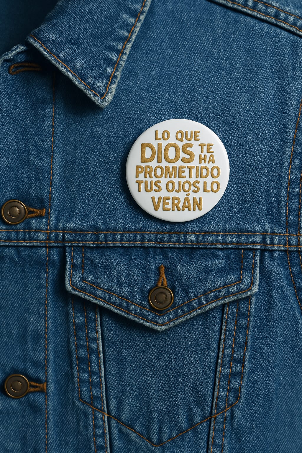 PIN- LO QUE DIOS TE HA PROMETIDO TUS OJOS LO VERÁN - Made in USA