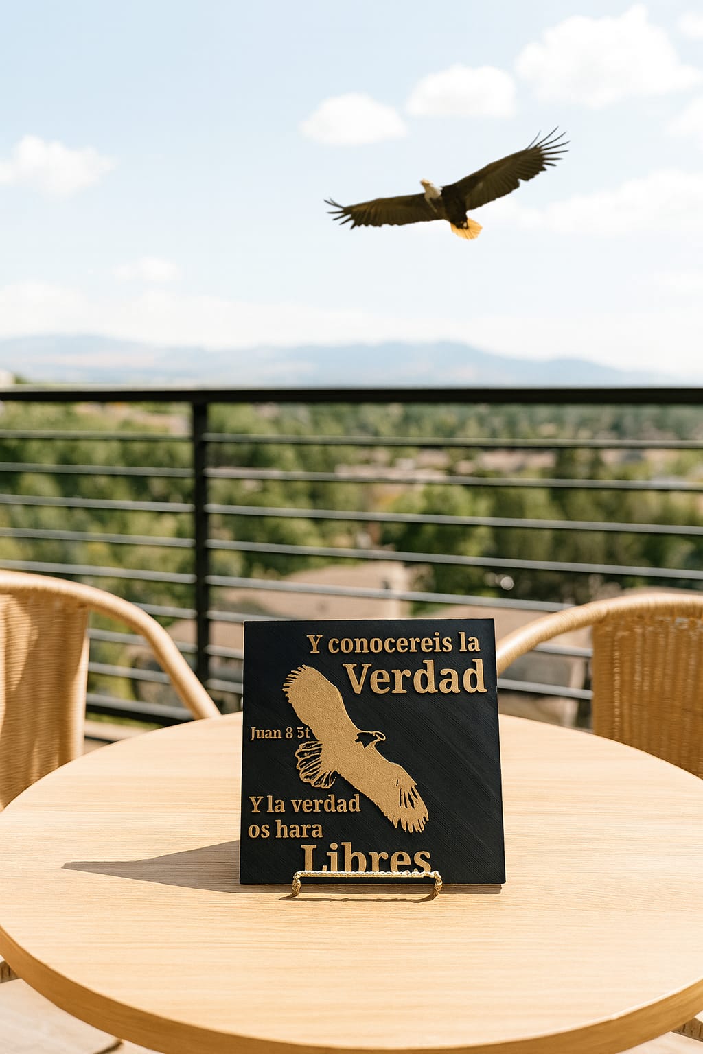 Placa: Y CONOCEREIS LA VERDAD Y LA VERDAD TE HARA LIBRE - Made in USA