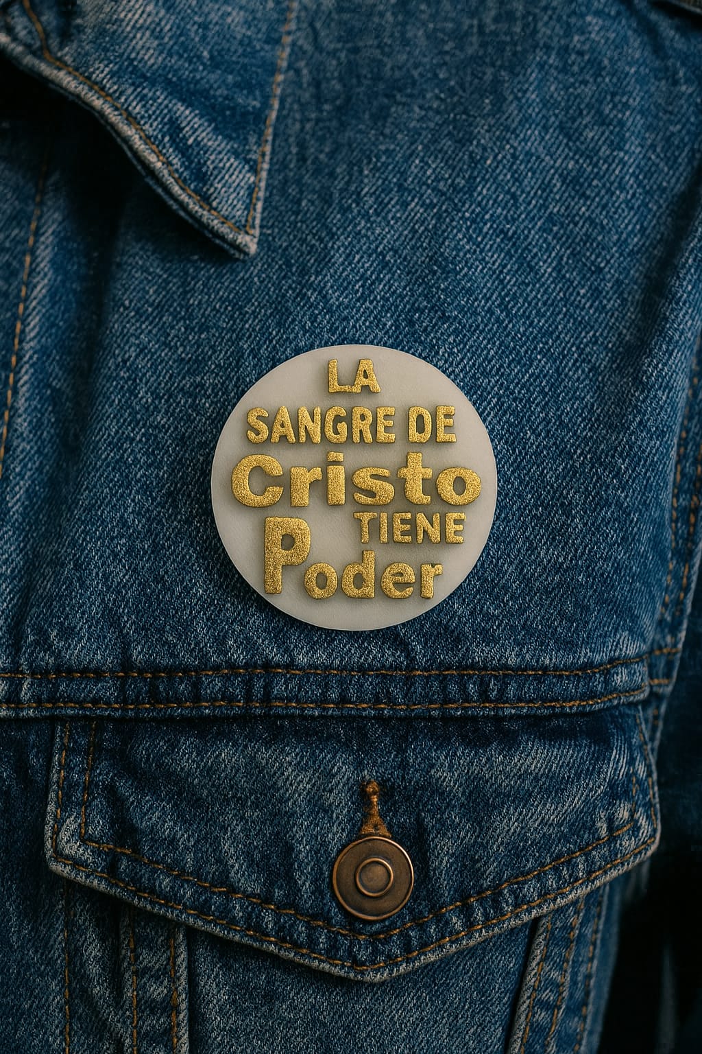 PIN -LA SANGRE DE CRISTO TIENE PODER - Made in USA