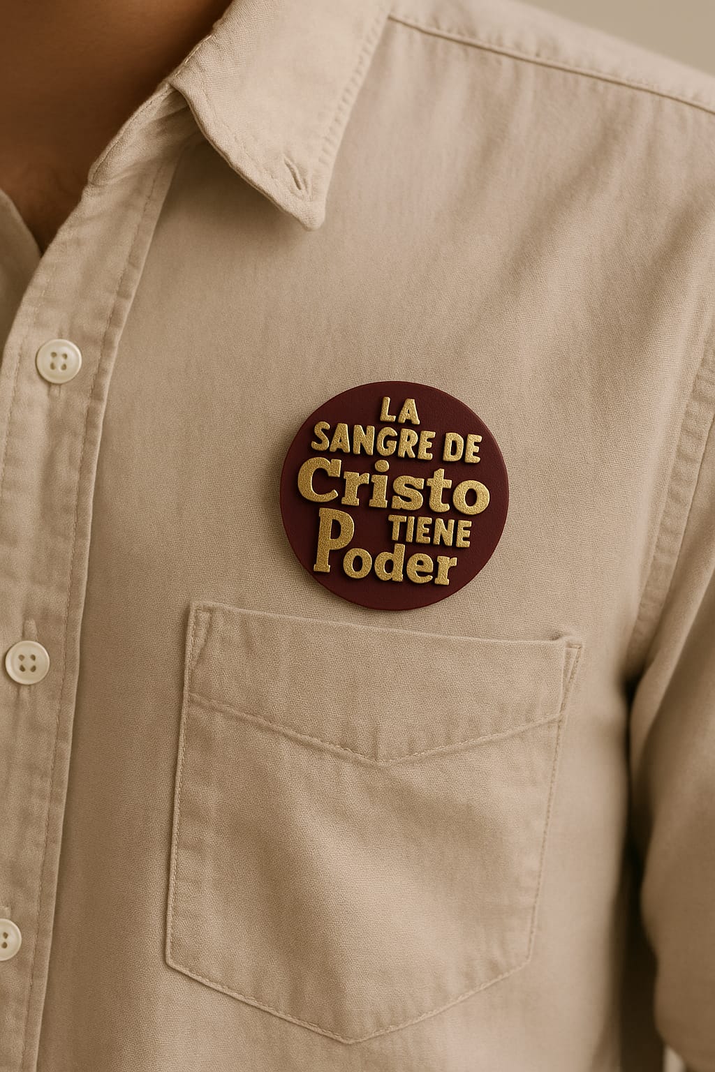PIN -LA SANGRE DE CRISTO TIENE PODER - Made in USA
