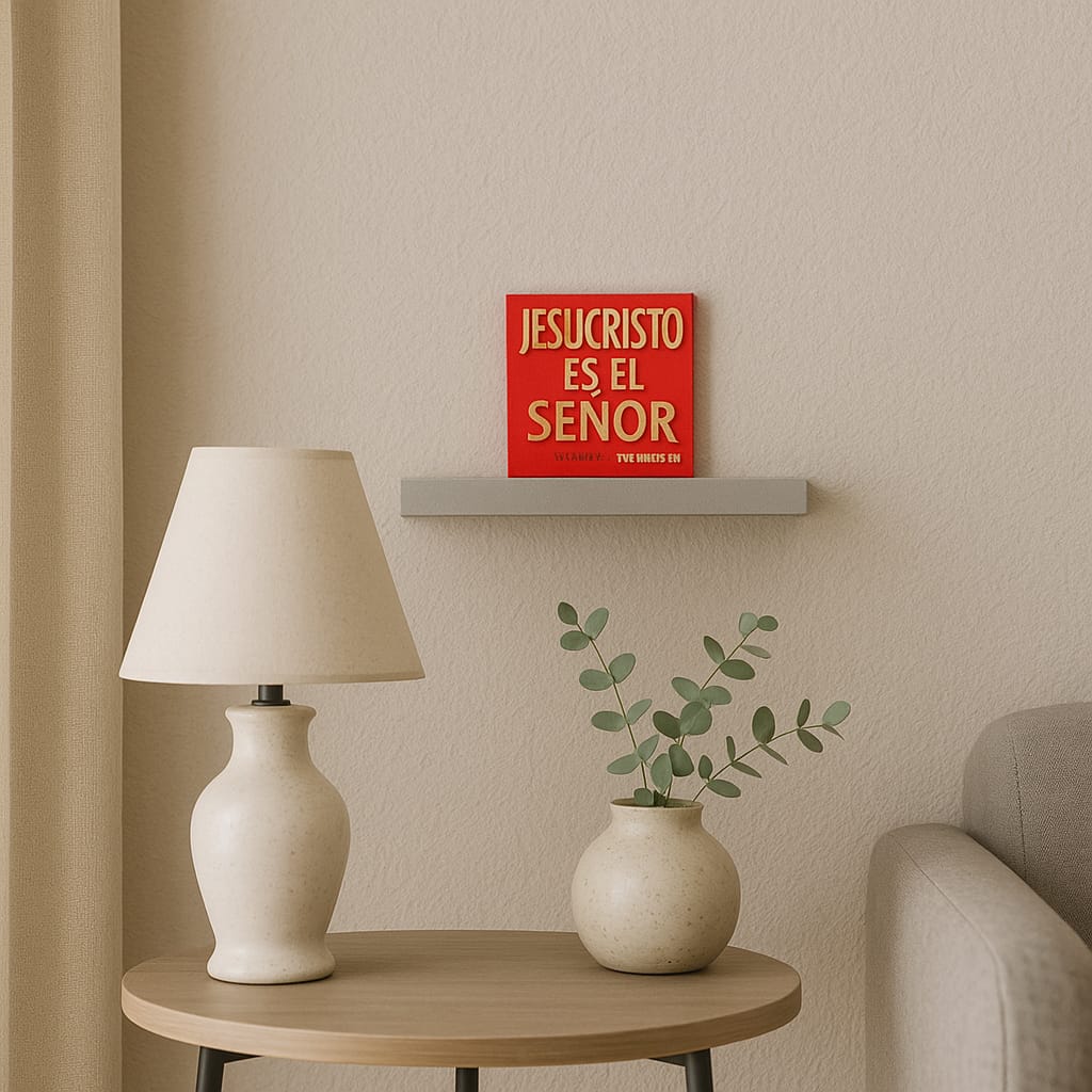 Placa: JESUCRISTO ES EL SEÑOR - Made in USA