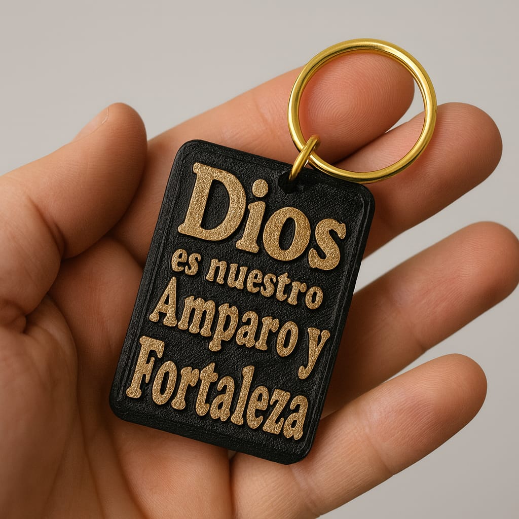 KEYCHAINS: DIOS ES NUESTRO AMPARO Y NUESTRA FORTALEZA