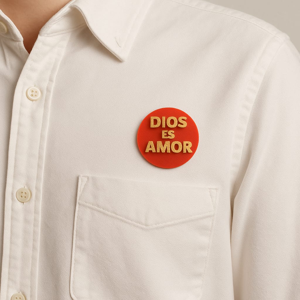 PIN-DIOS ES AMOR - Made in USA