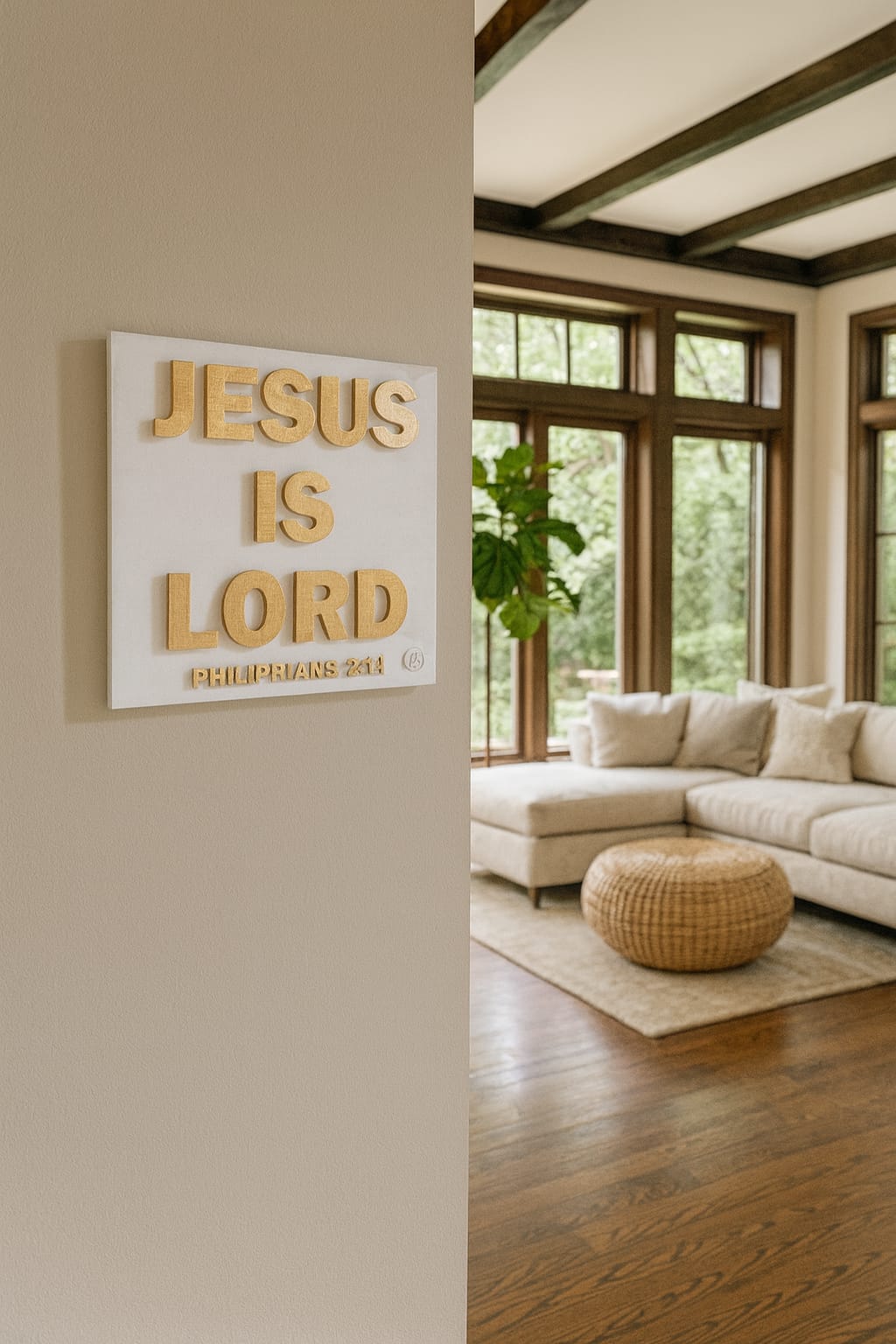 Plaque: JESUS IS LORD - Made UN USA