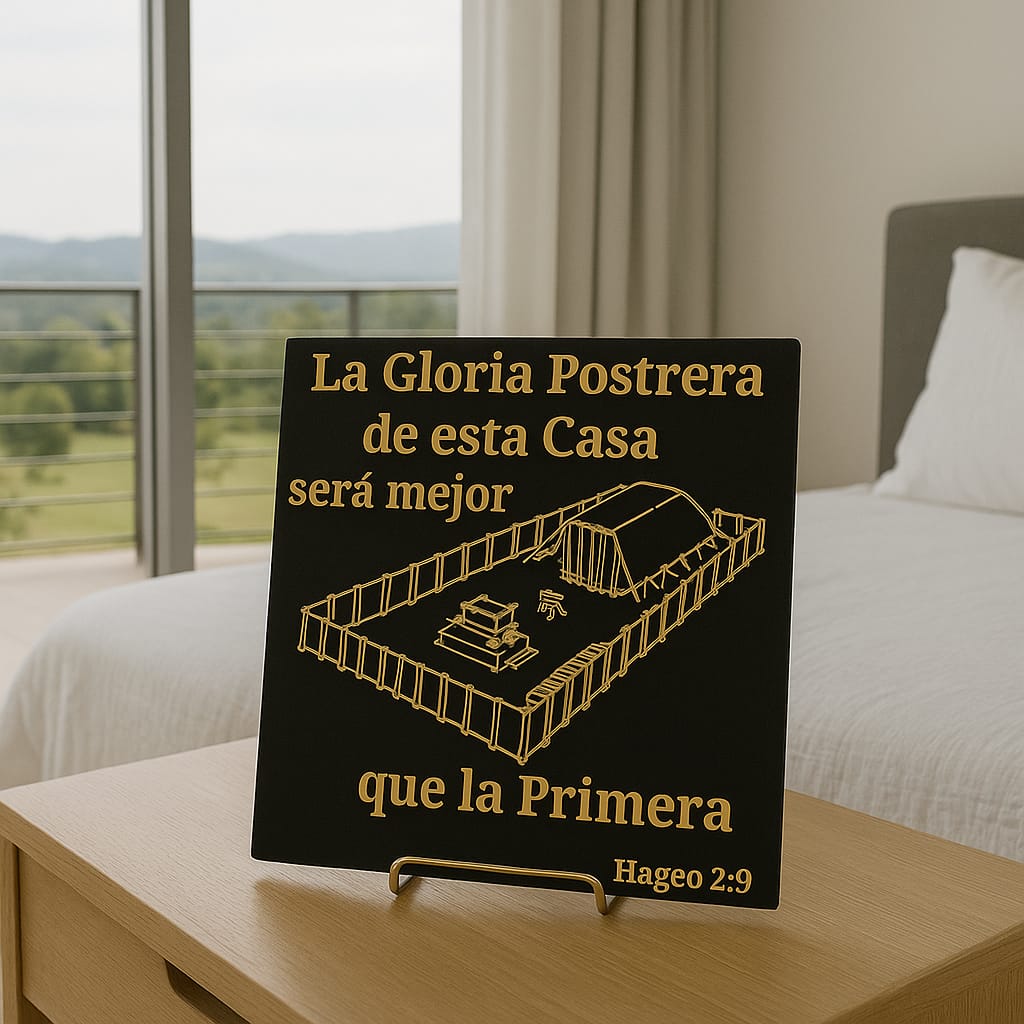 Placa: LA GLORIA POSTRERA DE ESTA CASA SERA MEJOR QUE LA PRIMERA - Made in USA