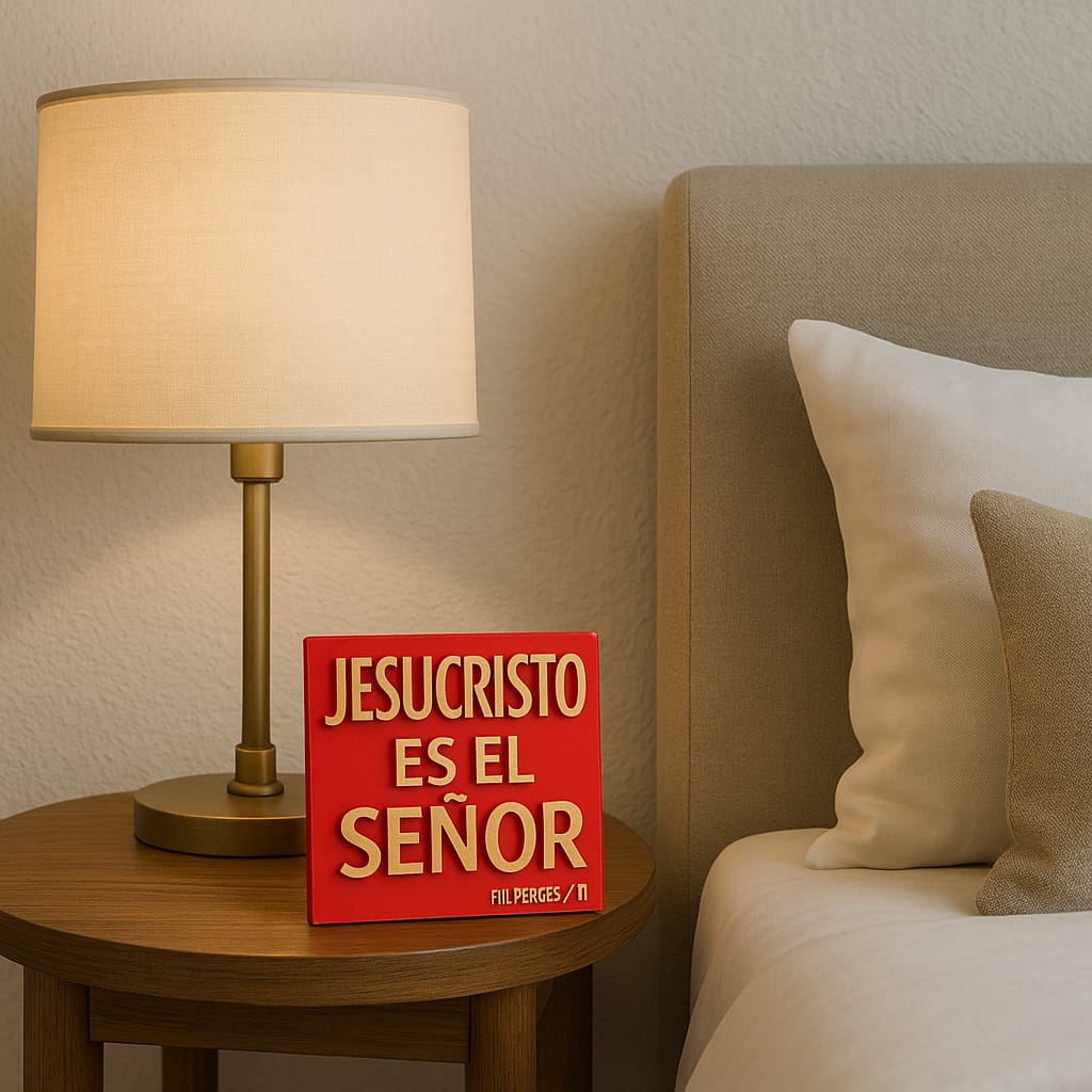 Placa: JESUCRISTO ES EL SEÑOR - Made in USA