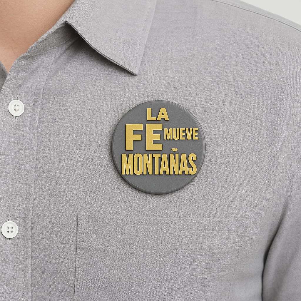 PIN - LA FE MUEVE MONTAÑAS - Made in USA