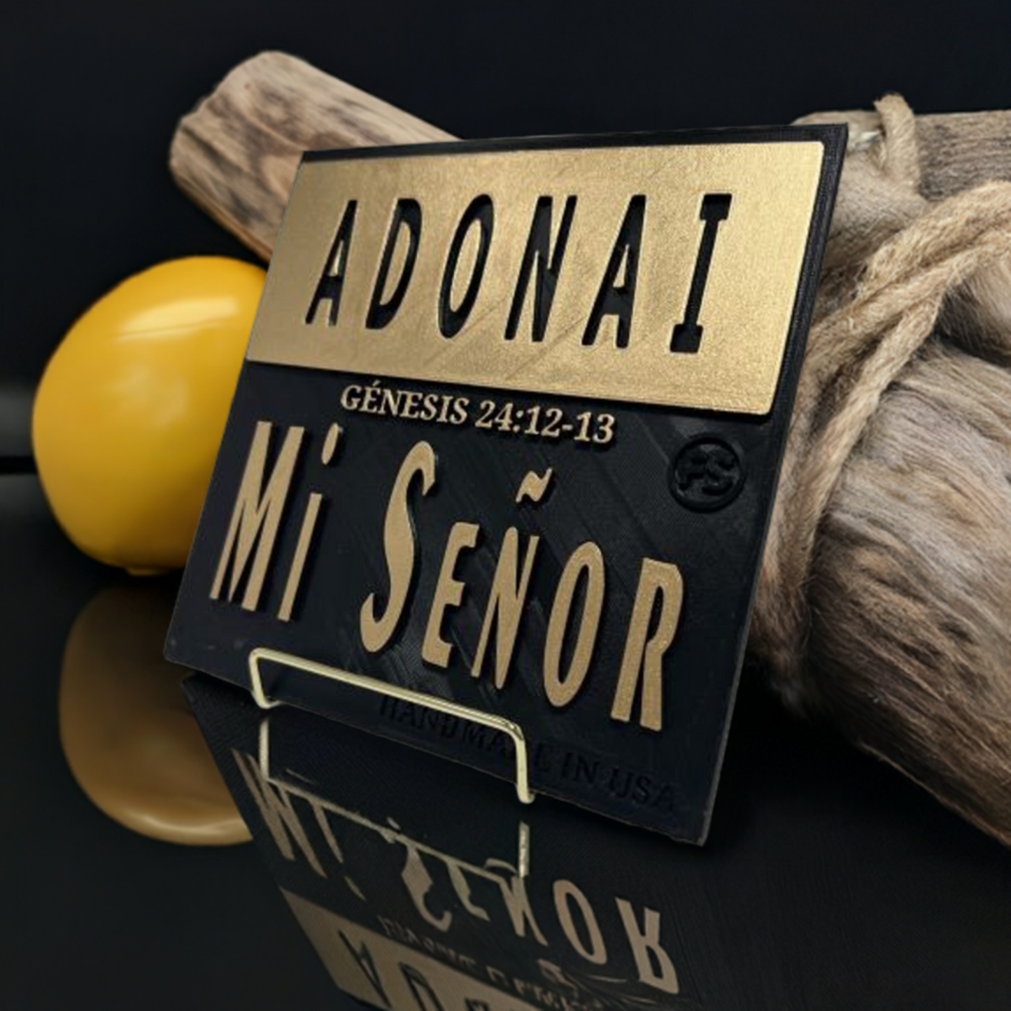 Placa - ADONAI - MI SEÑOR - Made in USA