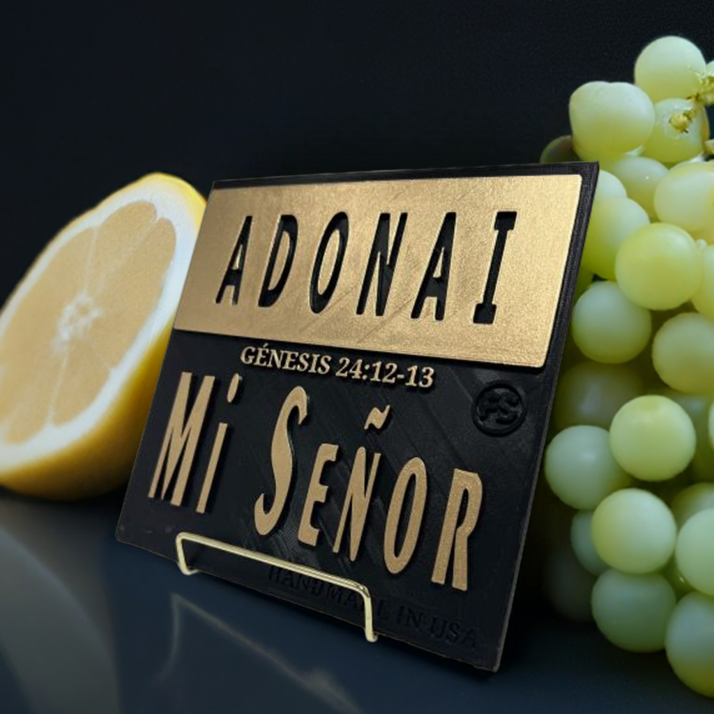 Placa - ADONAI - MI SEÑOR - Made in USA