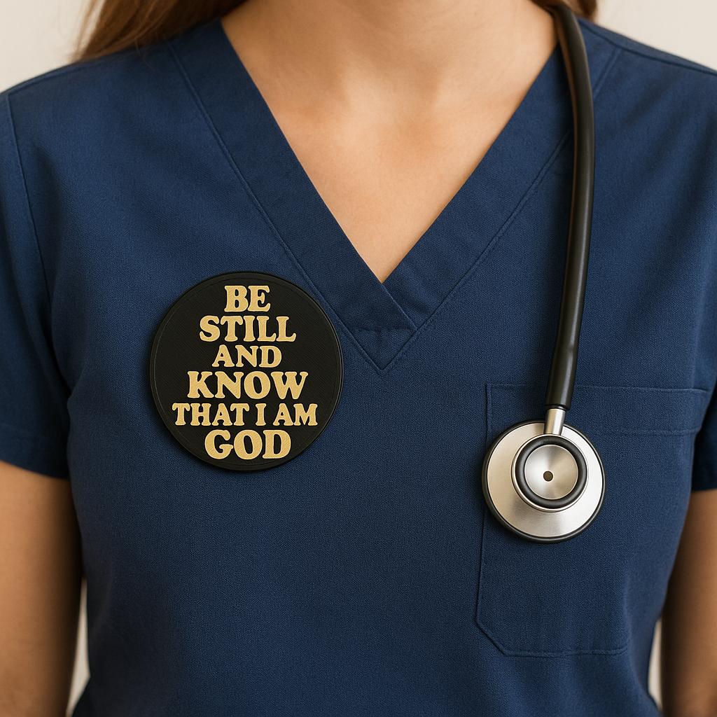 PIN - BE STILL AND KNOW THAT I AM GOD - Made in USA