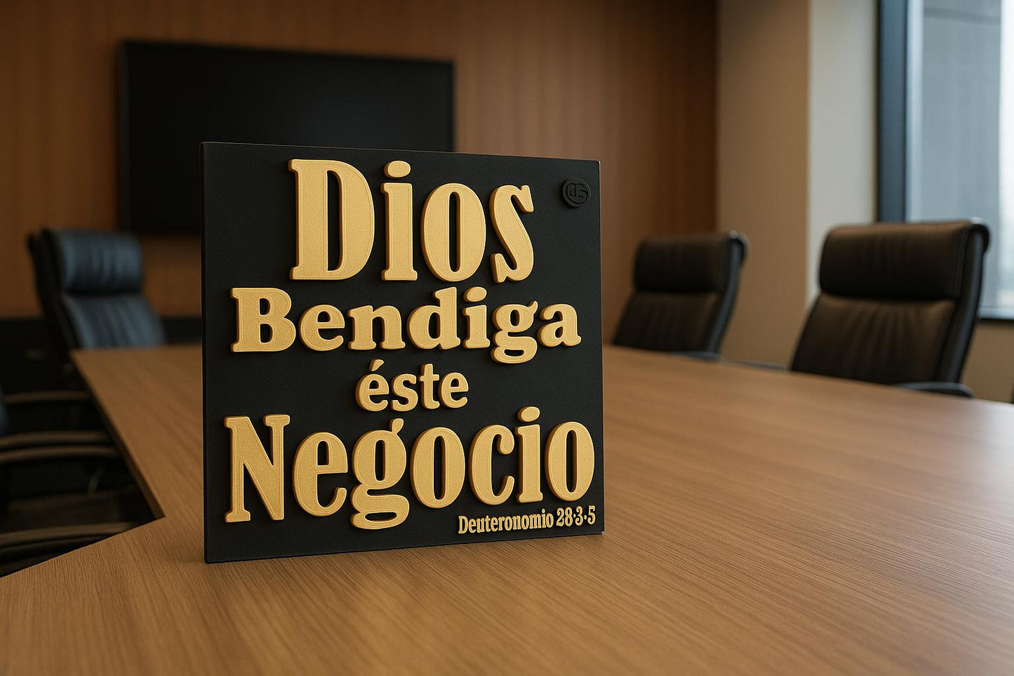 Placa: DIOS BENDIGA ESTE NEGOCIO - Made in USA