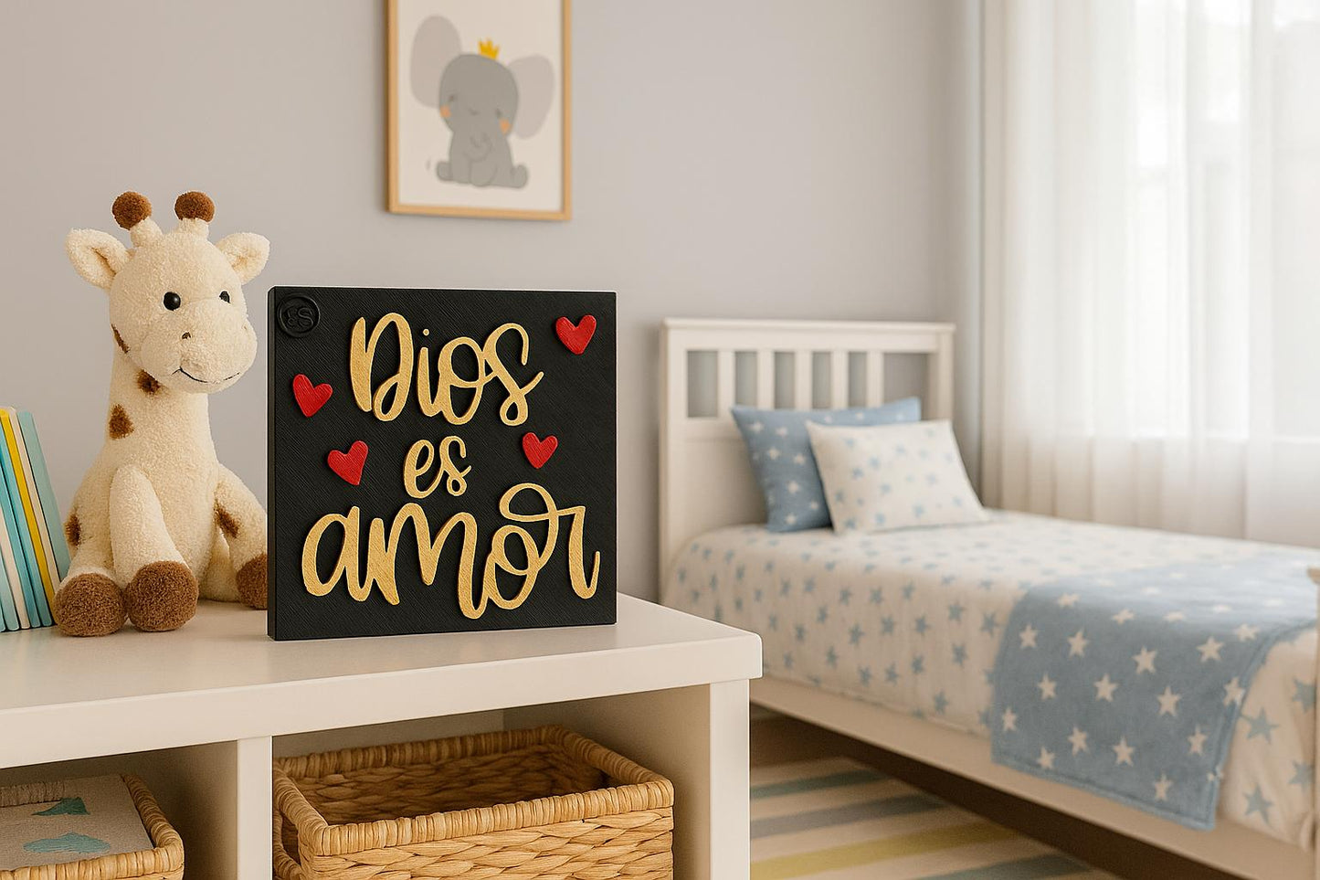 Placa: DIOS ES AMOR - Made in USA