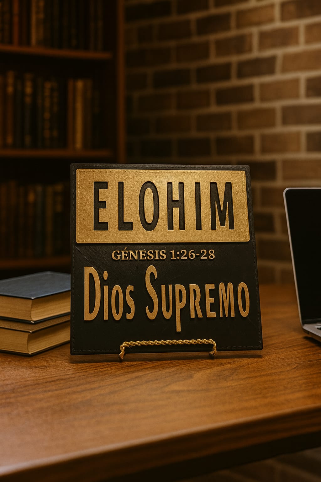 Placa: ELOHIM (DIOS SUPREMO - Made in USA