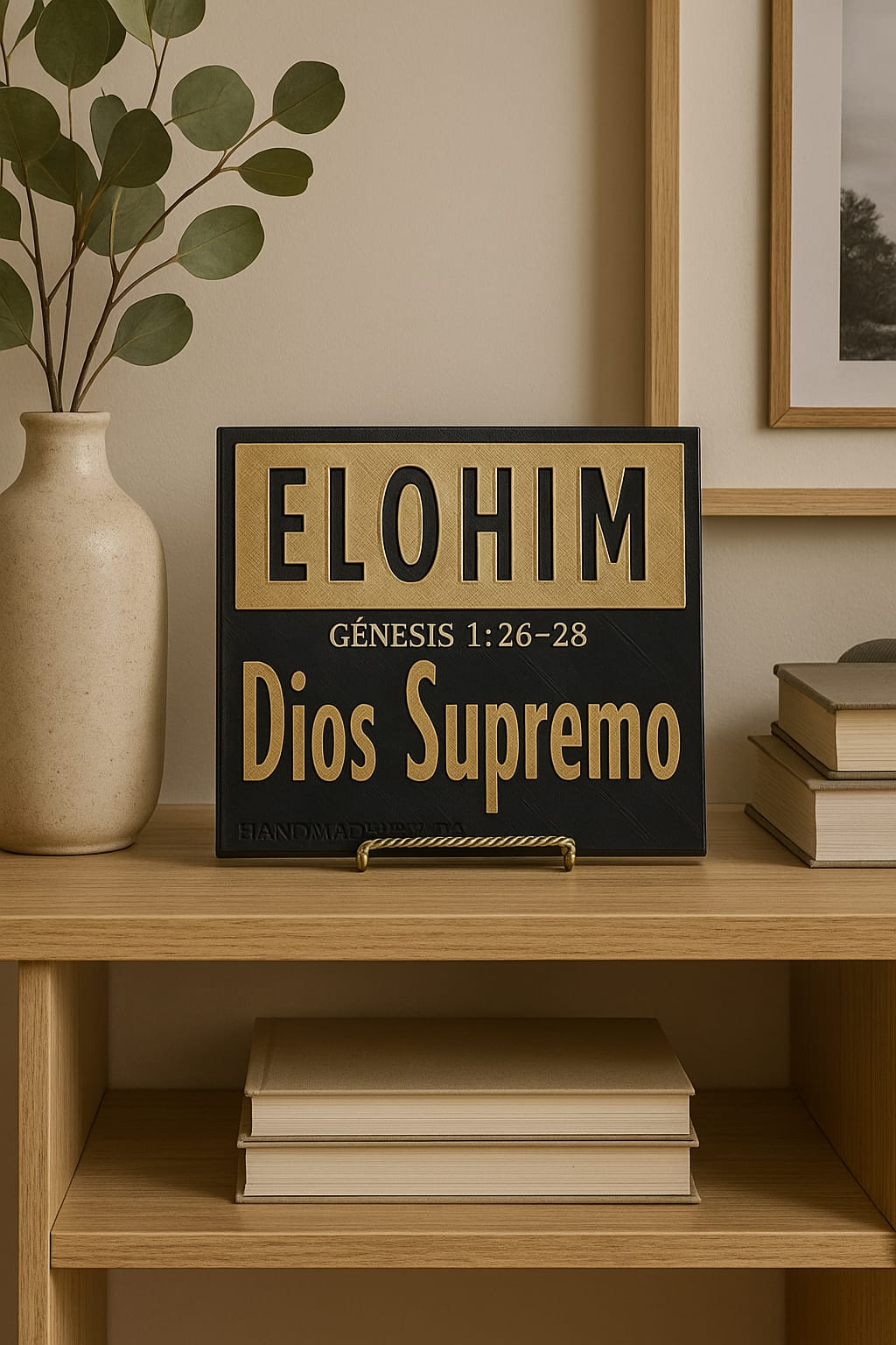 Placa: ELOHIM (DIOS SUPREMO - Made in USA