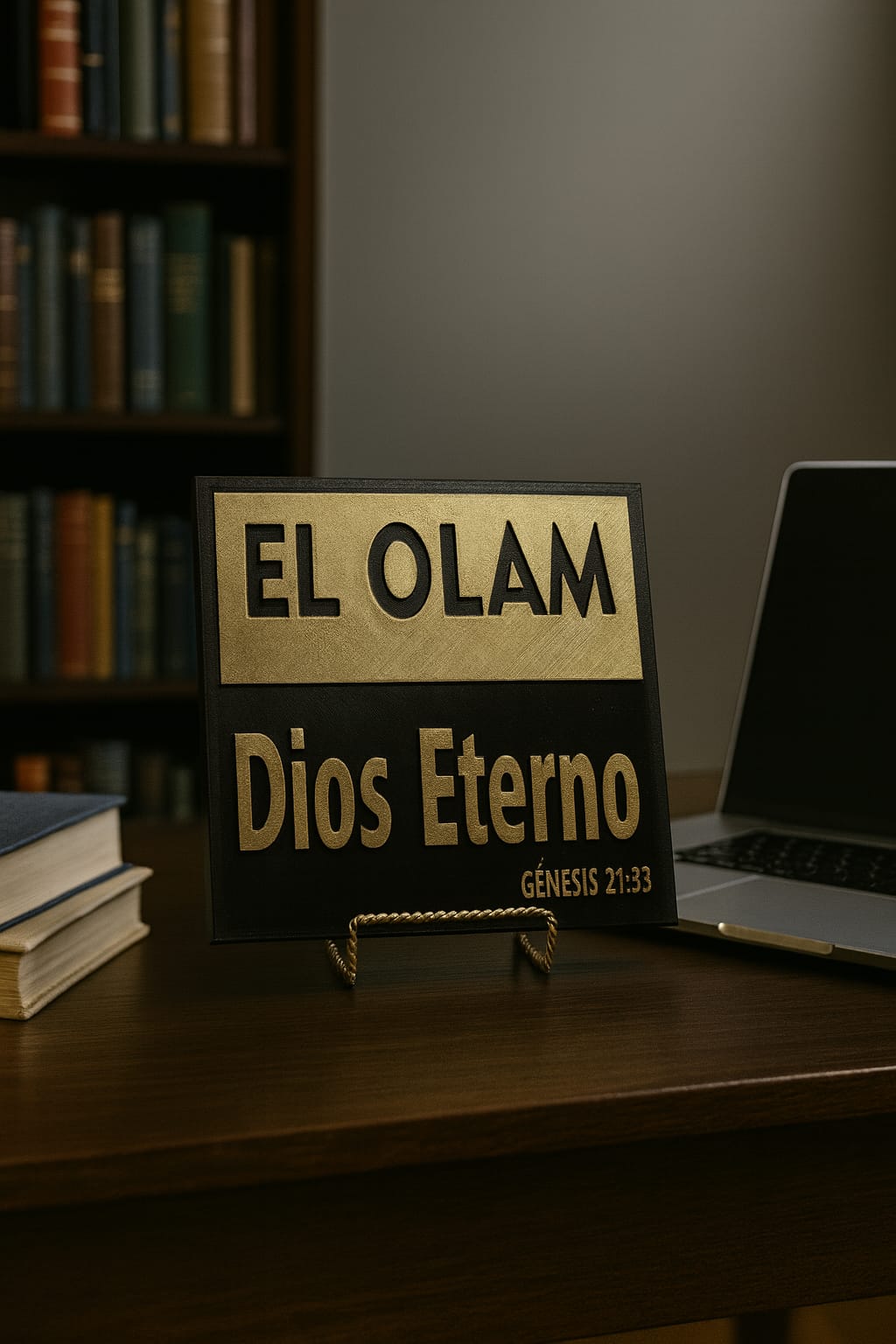 Placa: EL OLAM - DIOS ETERNO - Made in USA