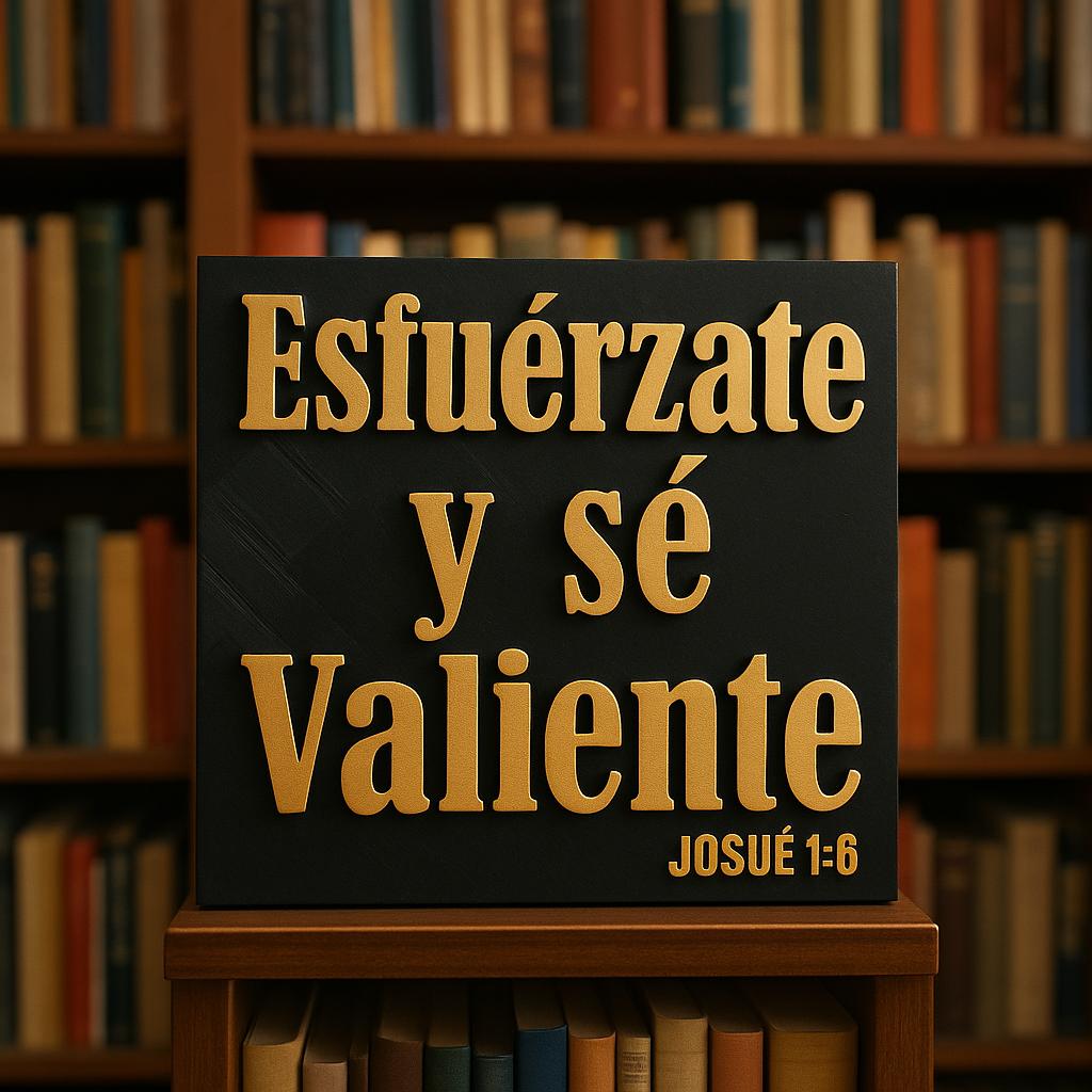 Placa: ESFUERZATE Y SE VALIENTE - Made in USA