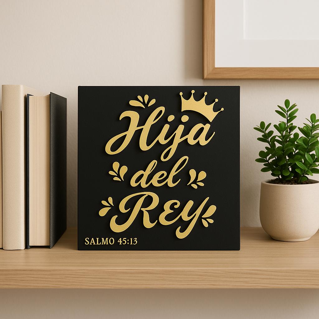 Placa: HIJA DEL REY - Made in USA