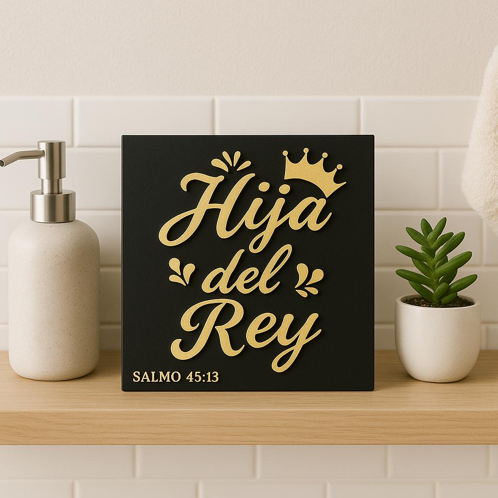 Placa: HIJA DEL REY - Made in USA