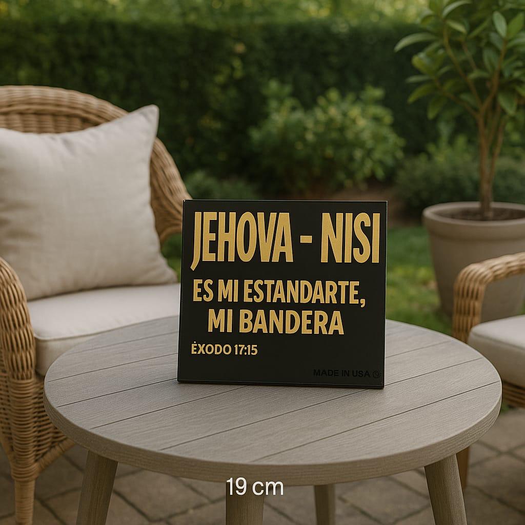 Placa: JEHOVA NISI - Made in USA