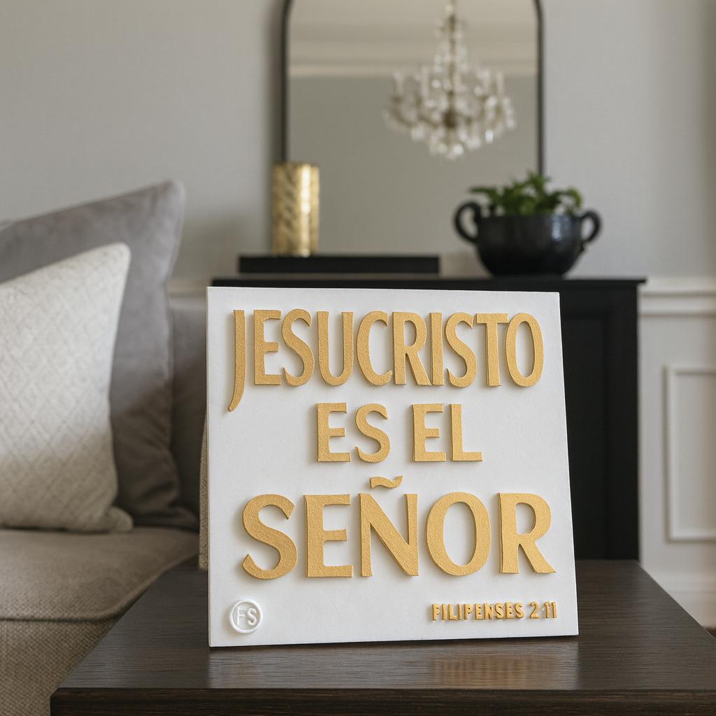 Placa: JESUCRISTO ES EL SEÑOR - Made in USA