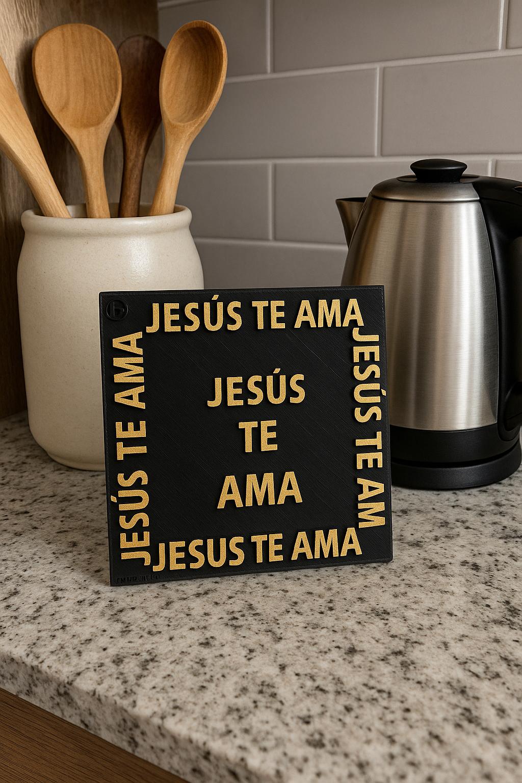Placa: JESUS TE AMA - Made in USA