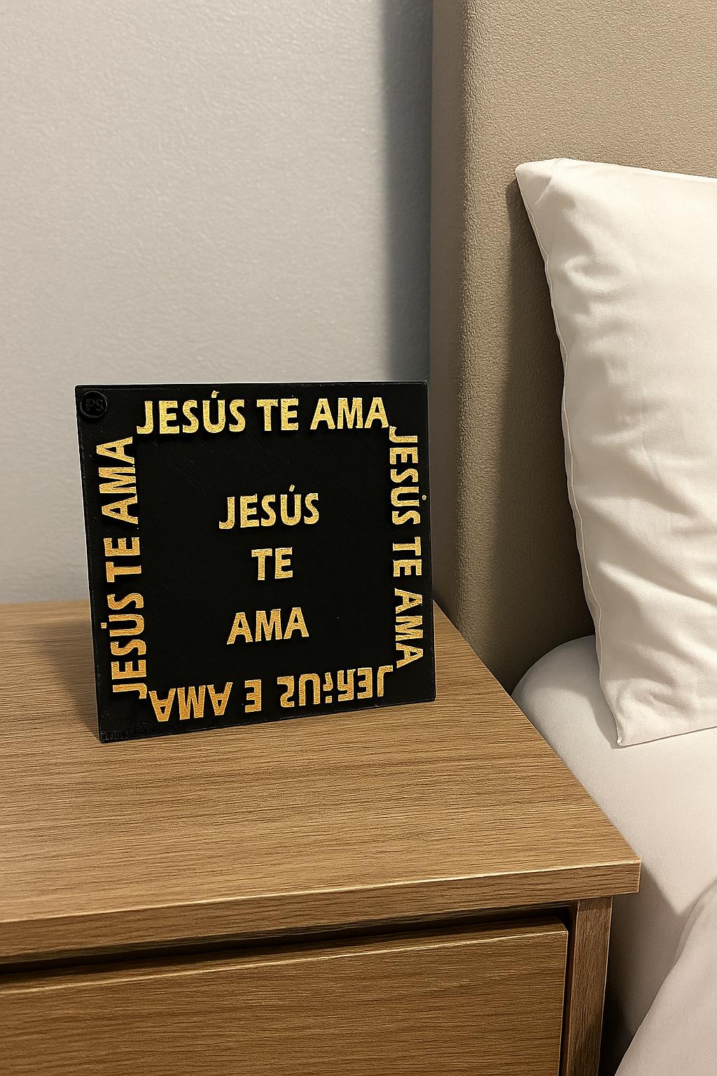 Placa: JESUS TE AMA - Made in USA