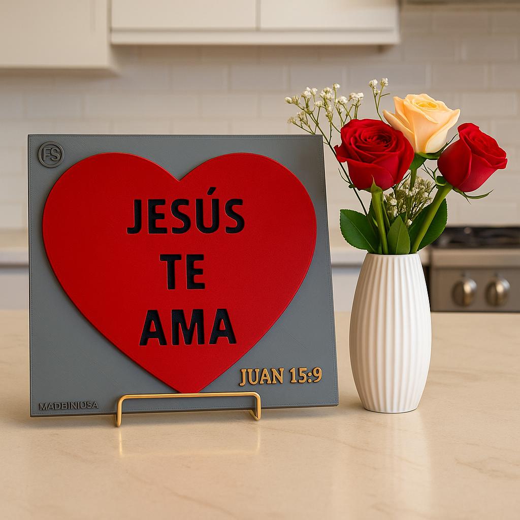 Placa: JESUS TE AMA - Made in USA