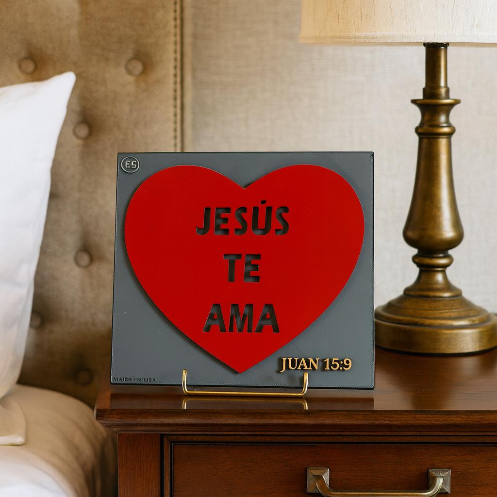 Placa: JESUS TE AMA - Made in USA