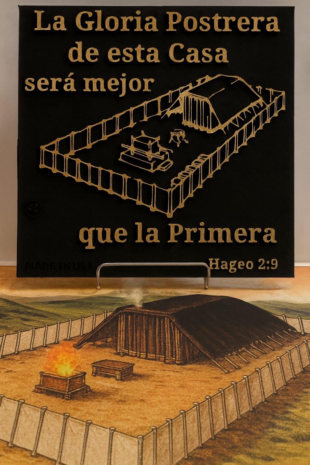 Placa: LA GLORIA POSTRERA DE ESTA CASA SERA MAYOR QUE LA PRIMERA - Made in USA