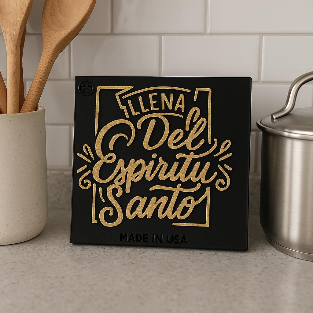 Placa: LLENA DEL ESPIRITU SANTO - Made in USA