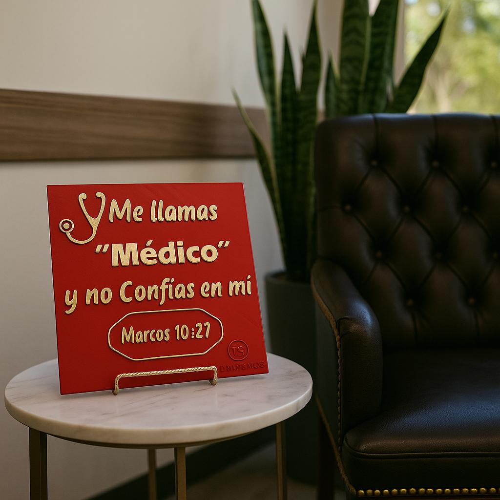 Placa: ME LLAMAS MEDICO Y NO CONFIAS EN MI - Made In USA