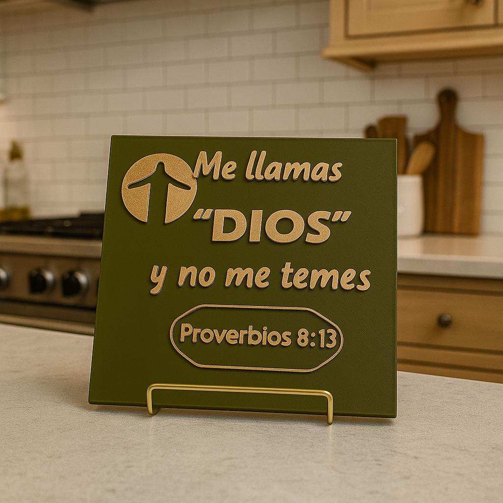 Placa: ME LLAMAS DIOS Y NO ME TEMES - Made in USA