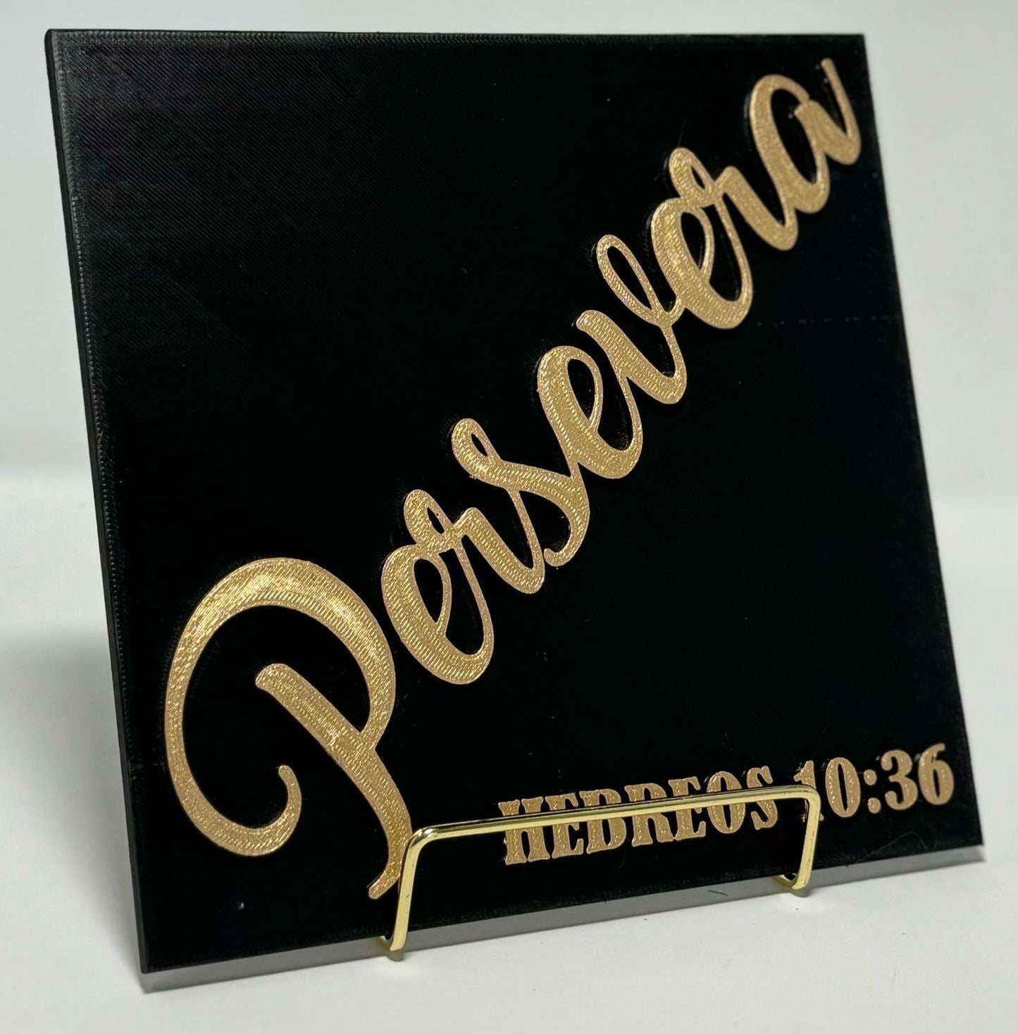 Plaque: PERSEVERA - Made in USA