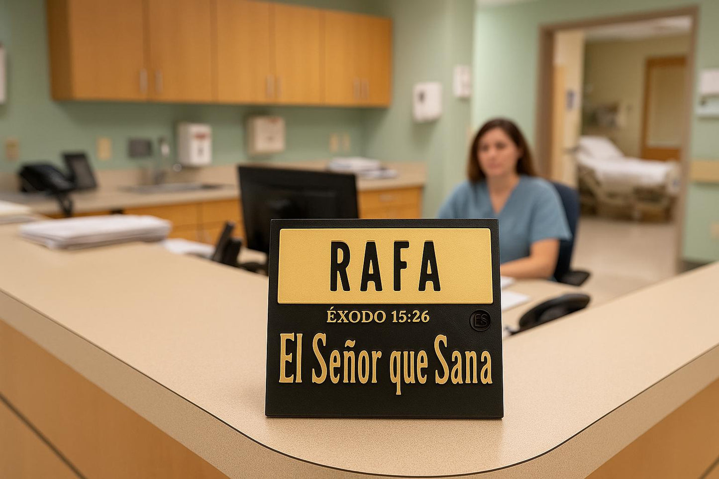 Placa: RAFA - DIOS QUE SANA - Made in USA