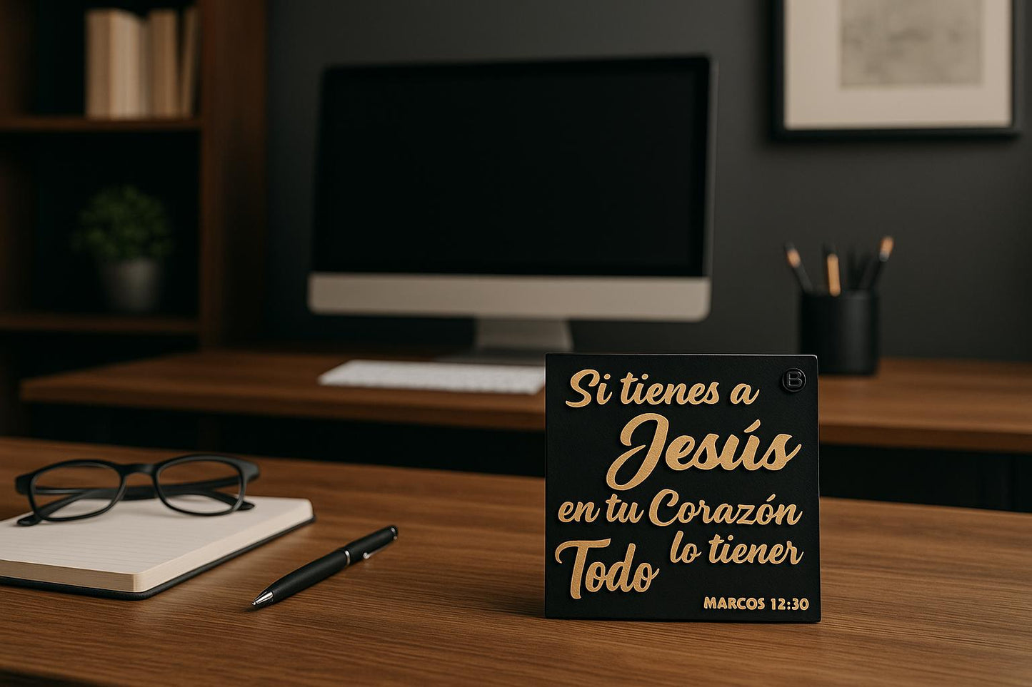 Placa: SI TIENES A JESUS EN TU CORAZON LO TIENES TODO - Made in USA