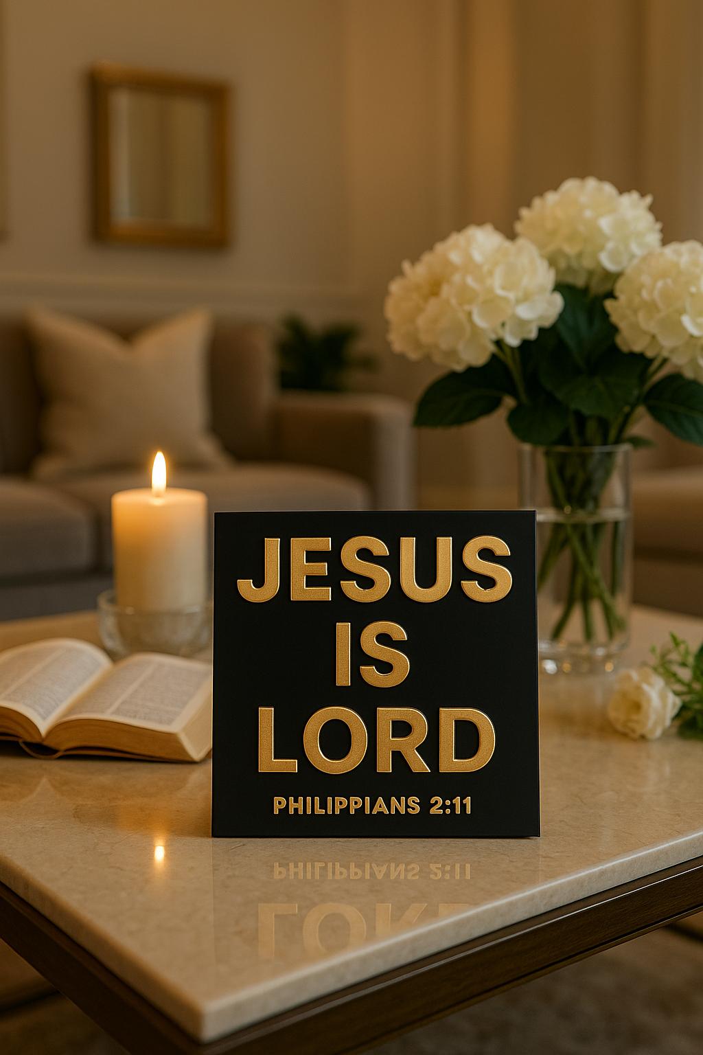 Plaque: JESUS IS LORD - Made UN USA