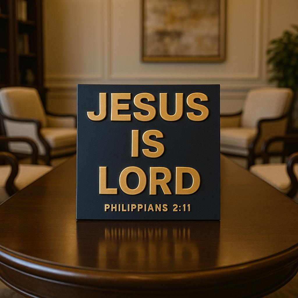 Plaque: JESUS IS LORD - Made UN USA