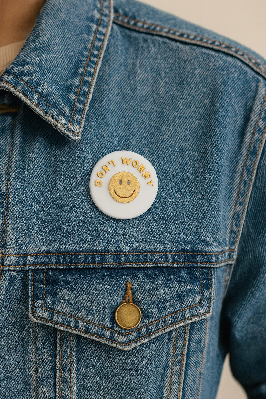 PIN - DON´T WORRY - Made in USA