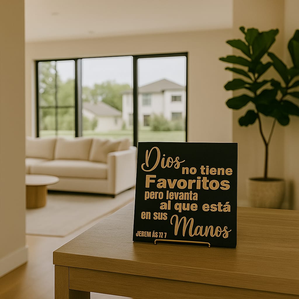 Placa: LA PALABRA DE DIOS JAMAS SE DEVUELVE VACIA - Made in USA