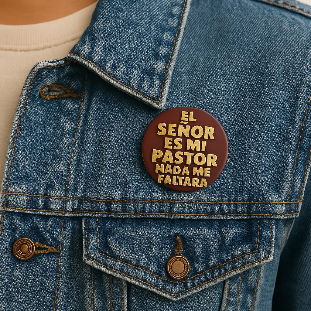PIN: EL SEÑOR ES MI PASTOR NADA ME FALTARÁ-*Made in USA