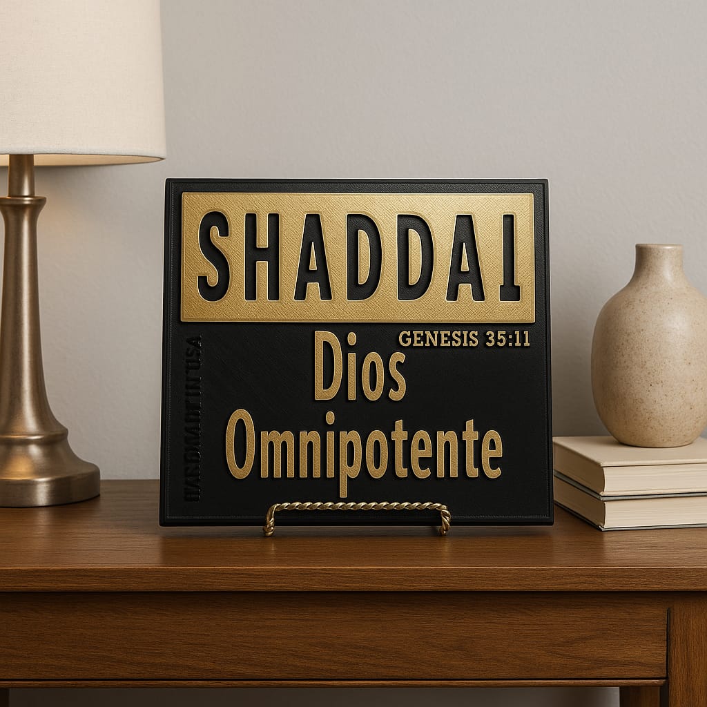 Placa: SHADDAI (DIOS OMNIPOTENTE) - Made in USA
