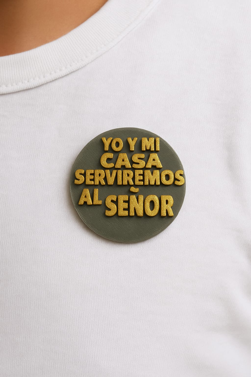 PIN - YO Y MI CASA SERVIREMOS AL SEÑOR - Made in USA