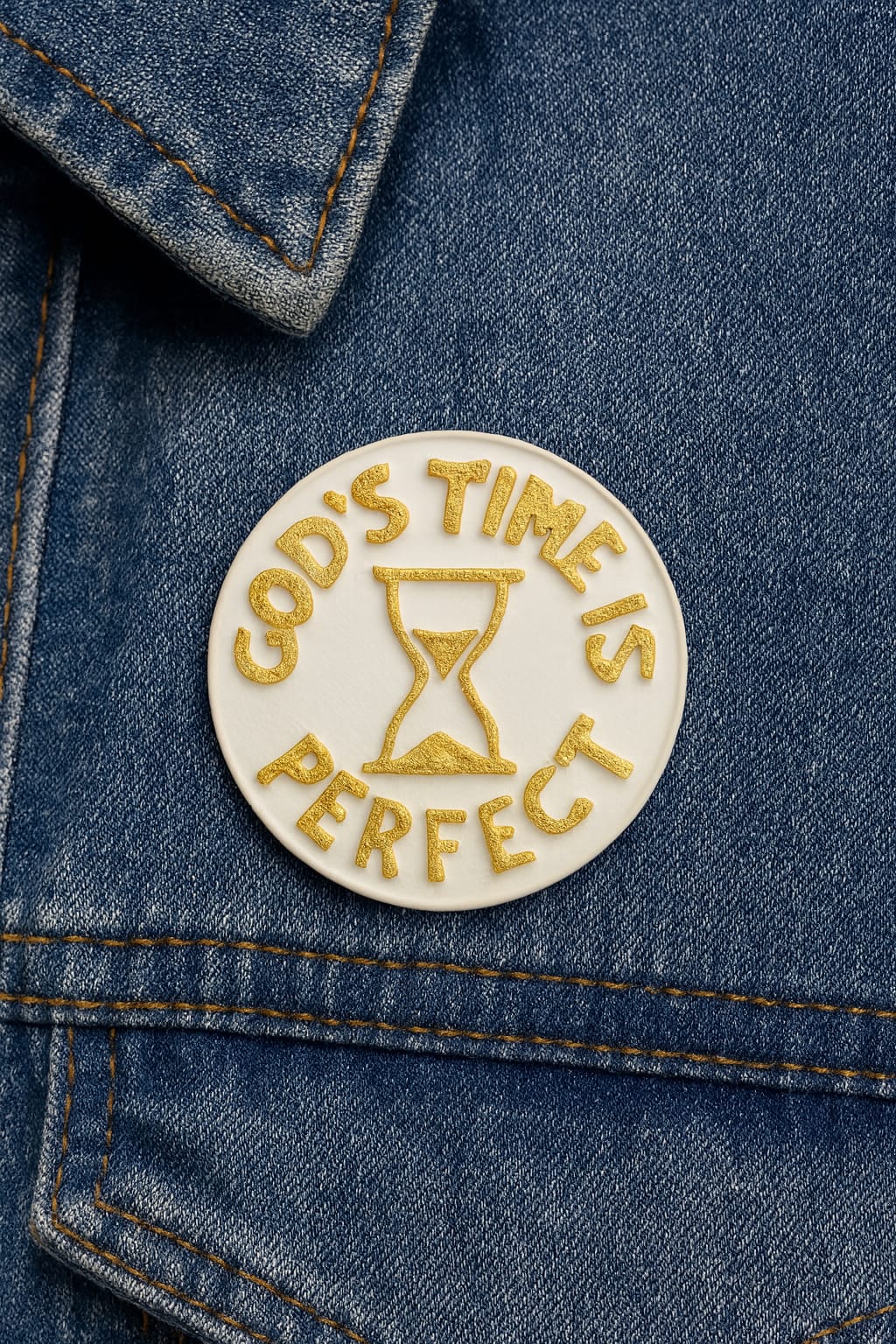 PIN - GOD'S TIME IS PERFECT - Made in USA
